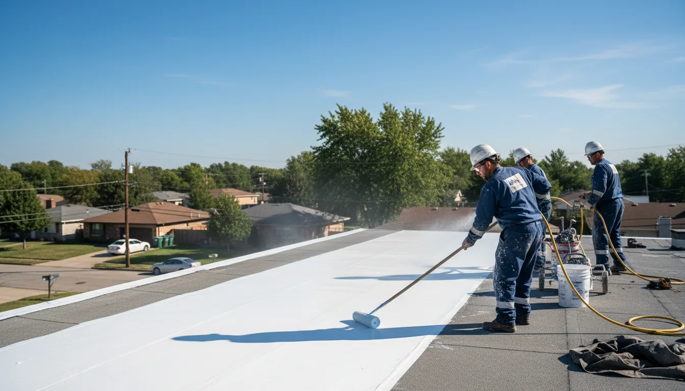 Commercial roof coating in Allen, TX near me